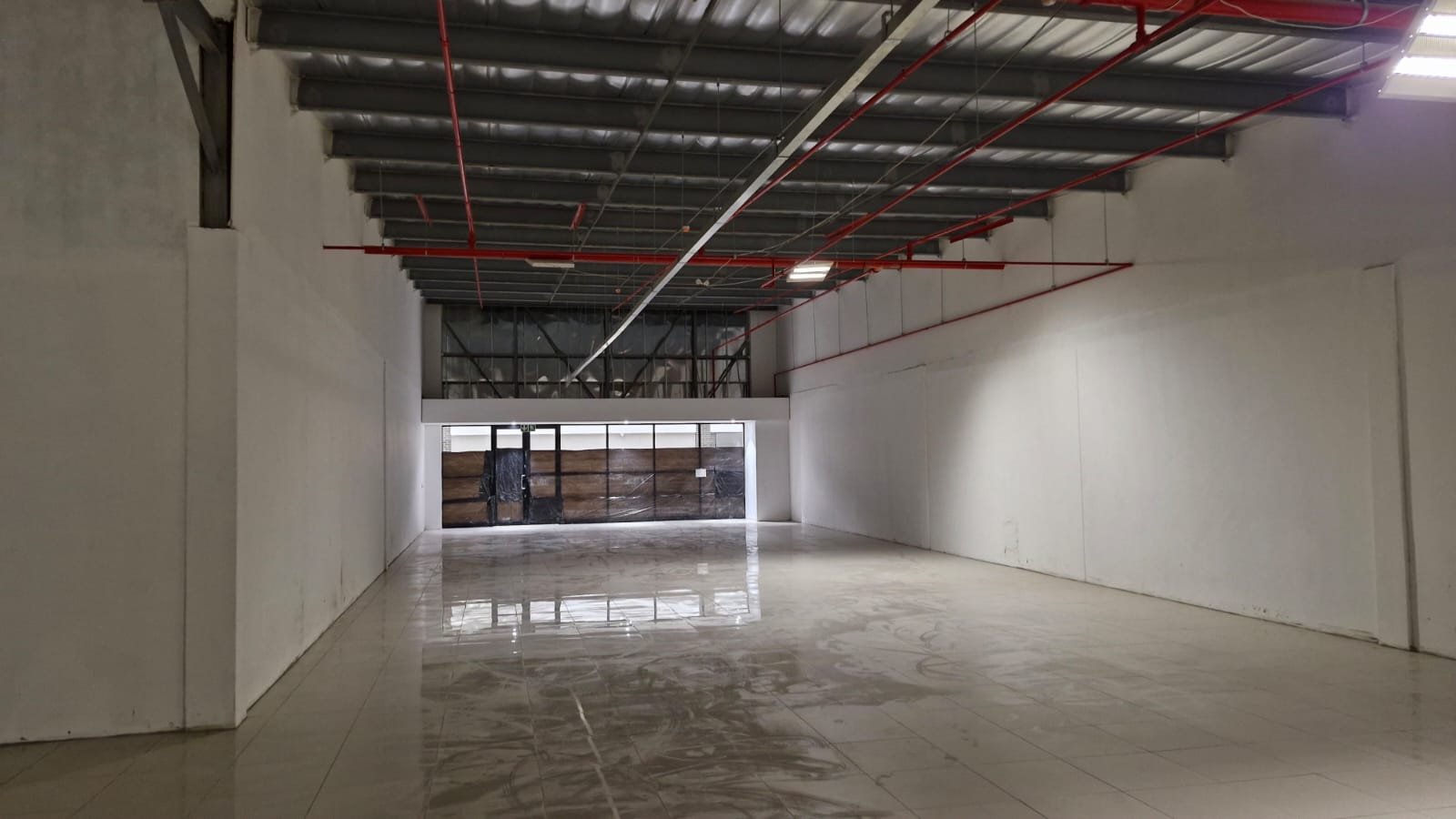 Completed commercial interior space